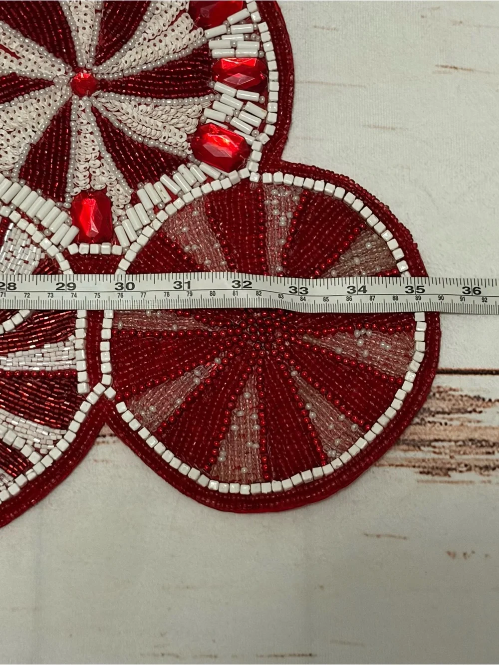 Pier 1 Imports Christmas Peppermint Table Runner